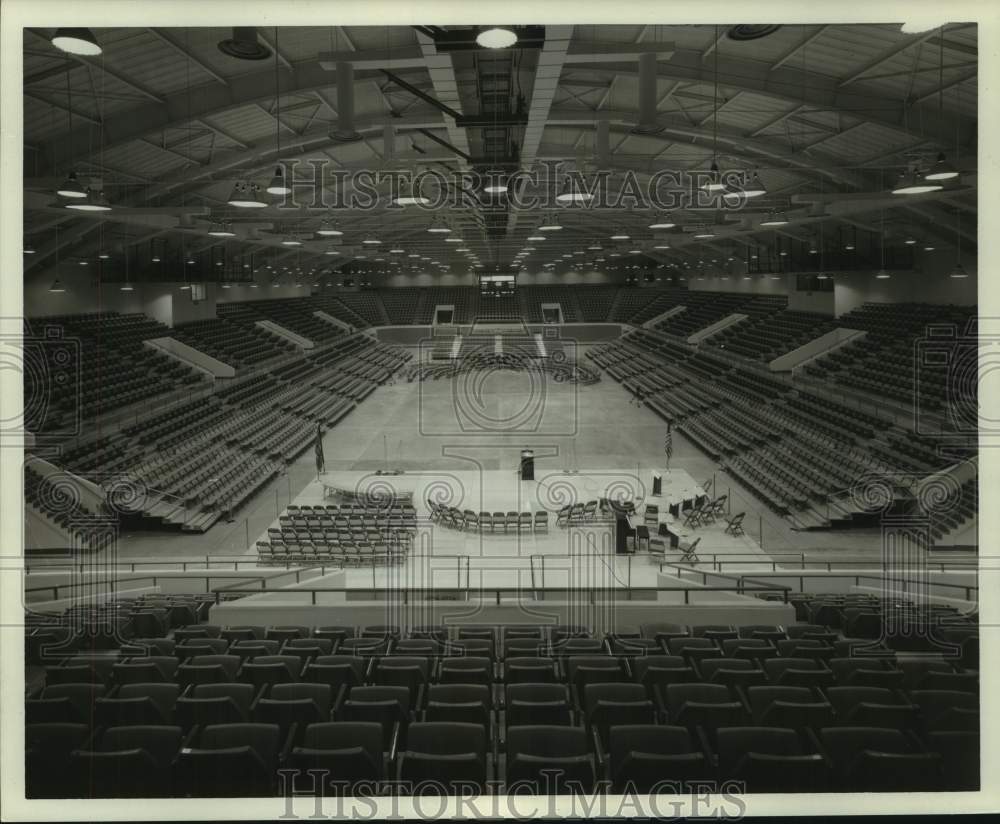 Press Photo View of Civic Center Arena in Monroe, Louisiana- Historic Images