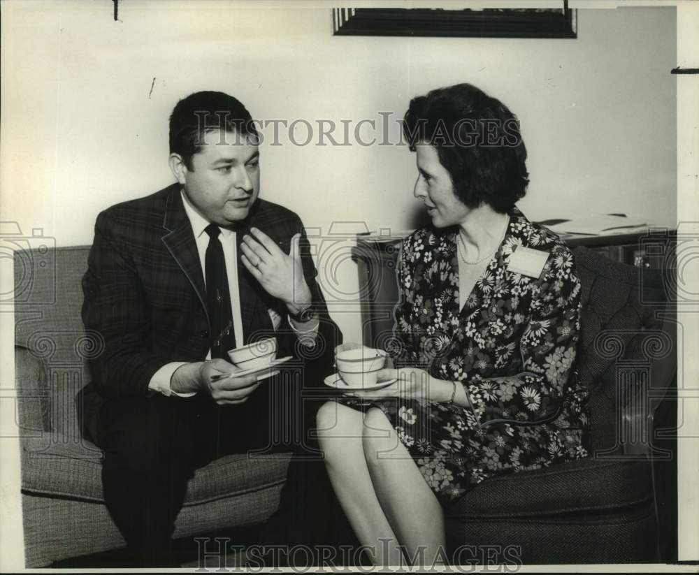 1968 Press Photo Speakers at Southwestern Psychological Association convention