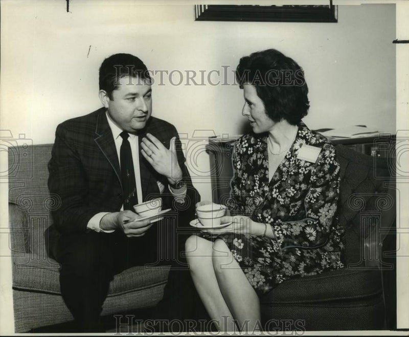 Load image into Gallery viewer, 1968 Press Photo Speakers at Southwestern Psychological Association convention
