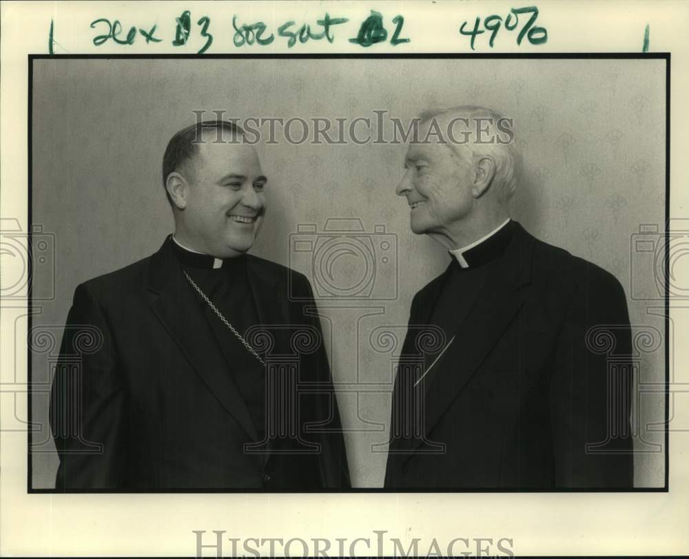 1991 Press Photo Bishop Robert W. Muench, Archbishop Philip Hannan - Historic Images