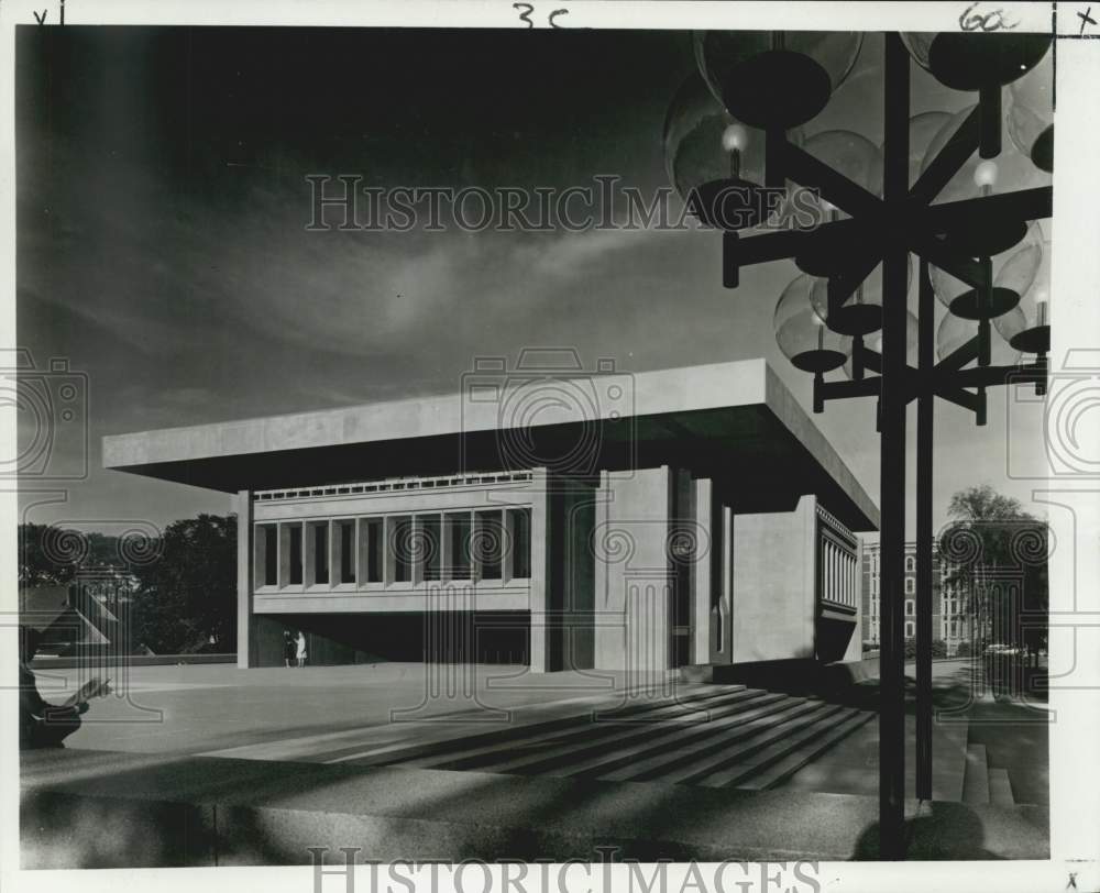 1965 Press Photo School of Journalism Building at S.I. Newhouse Communications- Historic Images