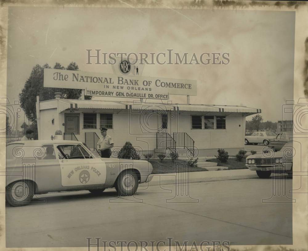 1965 Press Photo Temporary office of National Bank of Commerce in New Orleans
