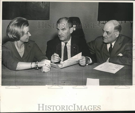 1963 Press Photo Delgado Museum, elected officers - nob93002