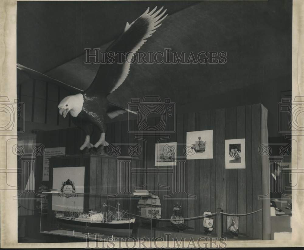 1969 Press Photo Models of ships at the World Trade Exhibit in Rivergate