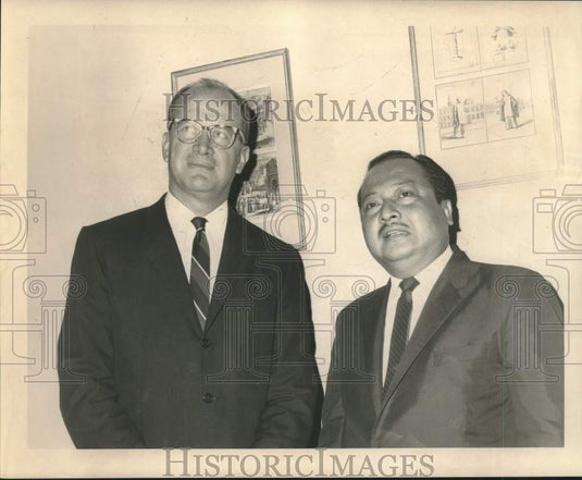 1965 Press Photo Robert R. Barkerding, R.T. Natadiningrat at International House