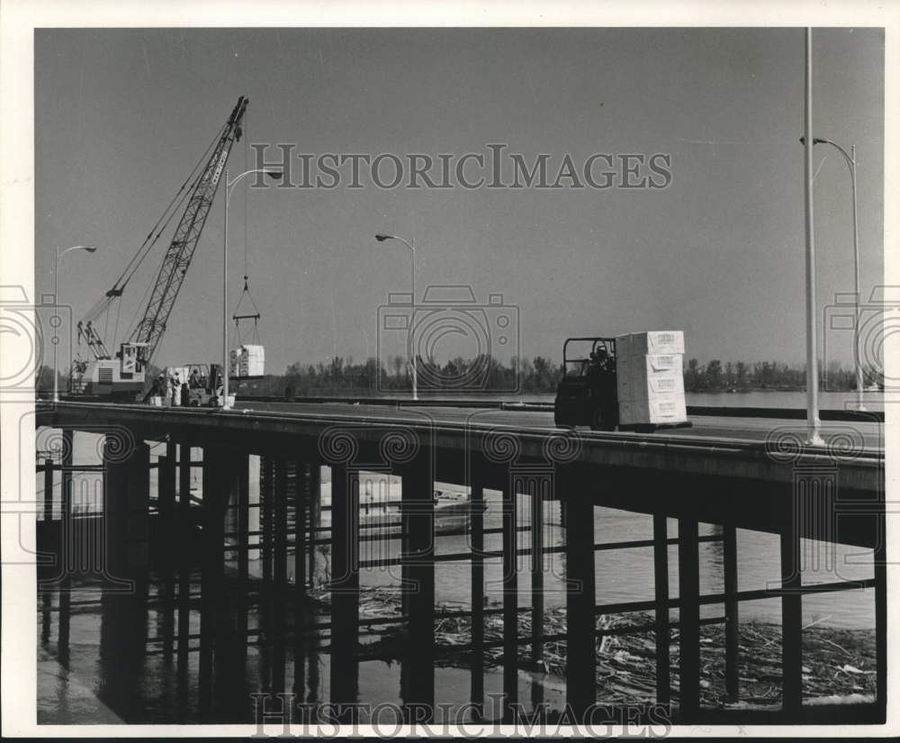 1967 Press Photo View of construction in Natchez, Mississippi - Historic Images