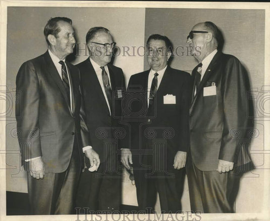 1968 Press Photo Speakers at a luncheon for Police Jury Association of Louisiana- Historic Images