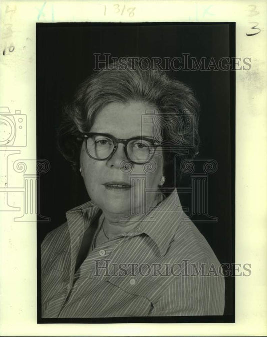 1983 Press Photo Gertrude Meighan, president of New Orleans Woman's Club- Historic Images
