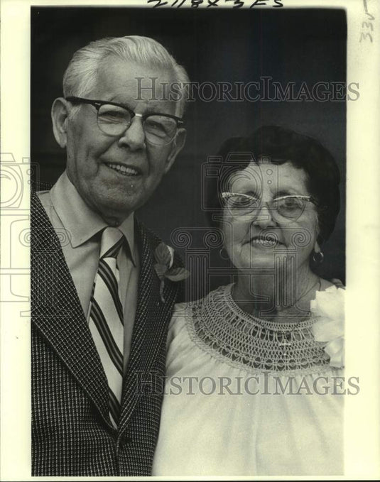 1979 Press Photo Mr. & Mrs. Mike Melazzo, celebrating golden wedding anniversary- Historic Images
