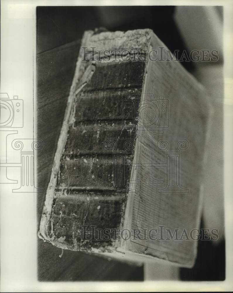 Press Photo Timothy Matlack - Close up view of his Bible- Historic Images