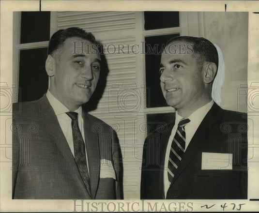 1965 Press Photo Ralph Biernbaum, Southern Regional speaker with Wilbur Marvin