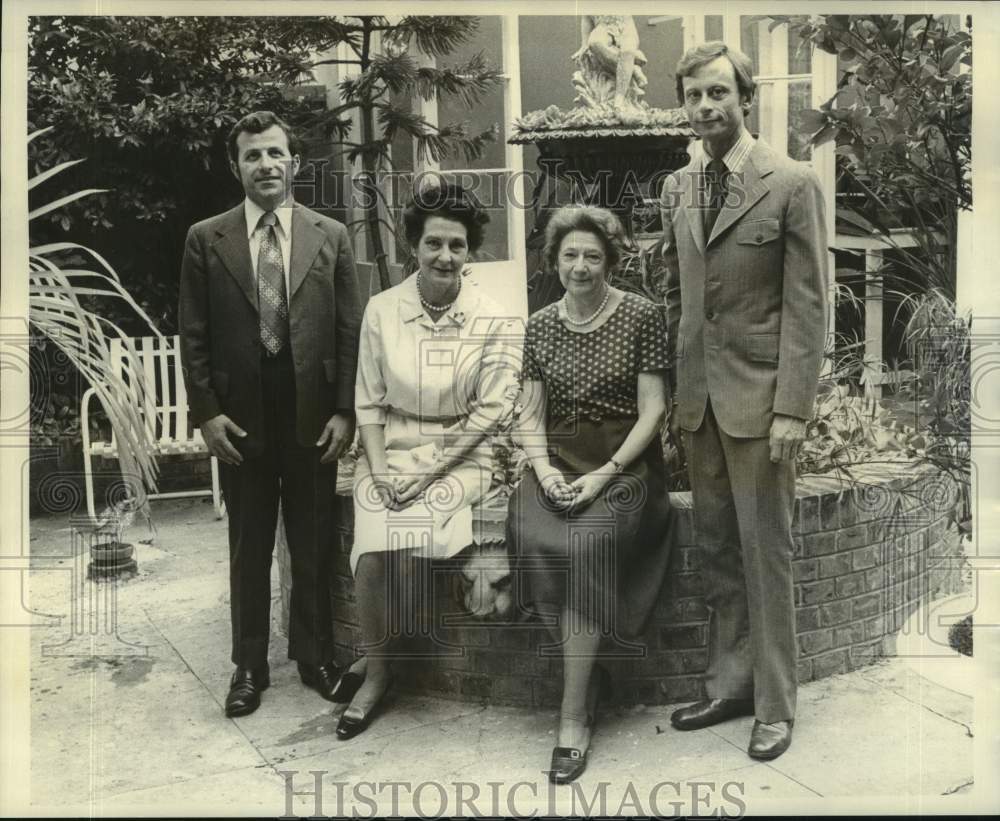 1972 Press Photo C.J. Bland, Mmes. J. Rivers, Jacob Morrison &amp; Don Mellina- Historic Images