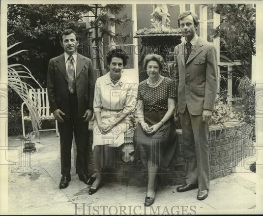 1972 Press Photo C.J. Bland, Mmes. J. Rivers, Jacob Morrison & Don Mellina- Historic Images