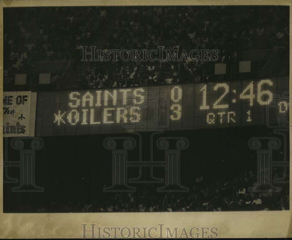 1979 Press Photo Saints vs. Oilers game held at Louisiana Superdome - nob94378- Historic Images