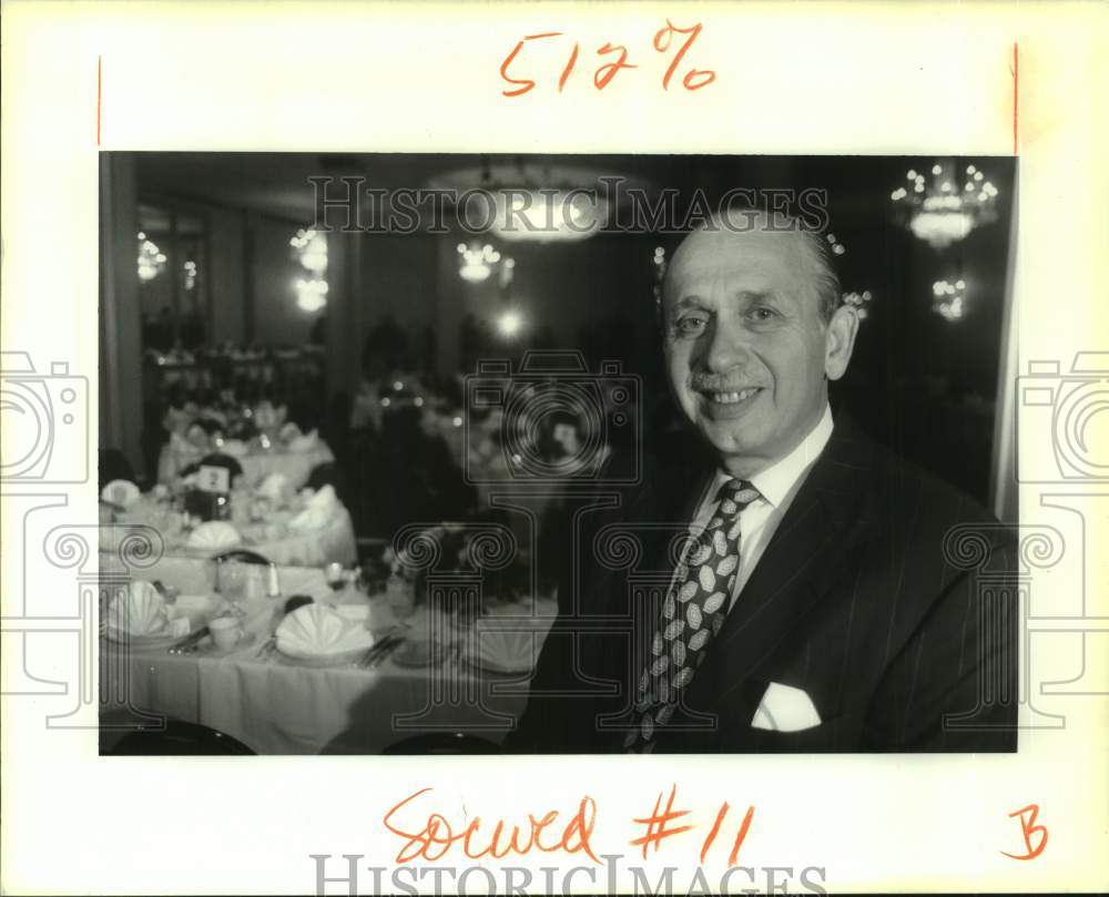 1991 Press Photo Jewish Endowment Foundation - Sanford &quot;Sandy&quot; Maslansky