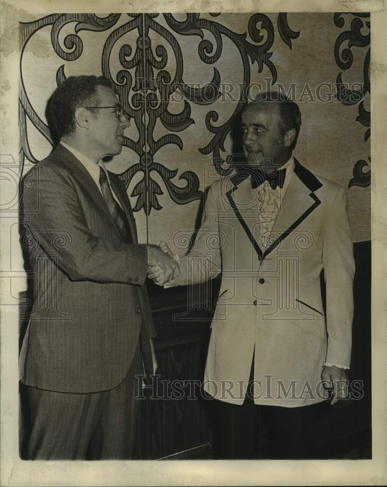 1973 Press Photo Hilton Meunier and Charles Levy of Society of Louisiana CPA- Historic Images