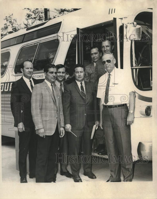 1969 Press Photo Legislators tour Plaquemines hurricane area - nob95088
