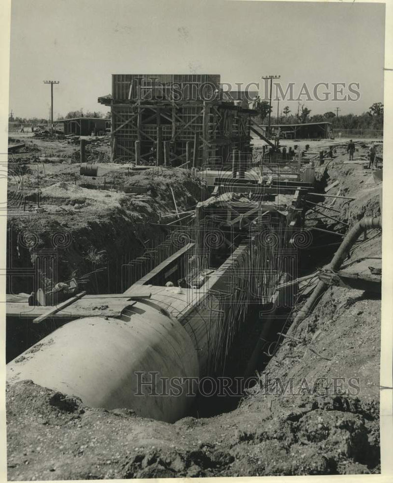 Load image into Gallery viewer, 1956 Press Photo NOPSI construction work 3rd steam-electric station in Michoud
