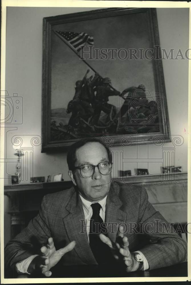 1990 Press Photo Senator Sam Nunn- Historic Images