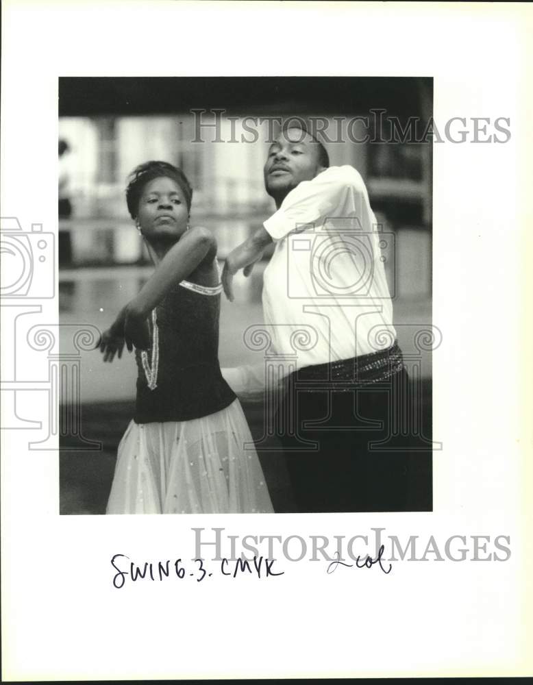 Press Photo Lula Elzy &amp; Billy Goodman star in &quot;swing&quot; version of The Nutcracker- Historic Images