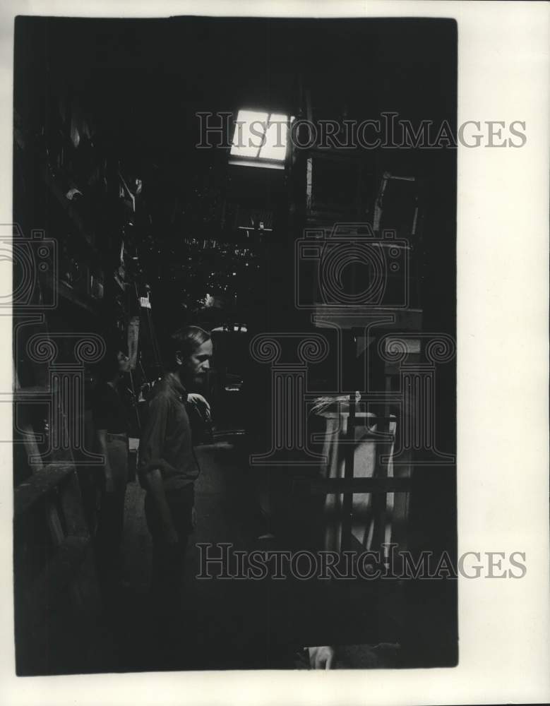 1974 Press Photo Scenic studio of the New Orleans Opera Association - nob95300- Historic Images