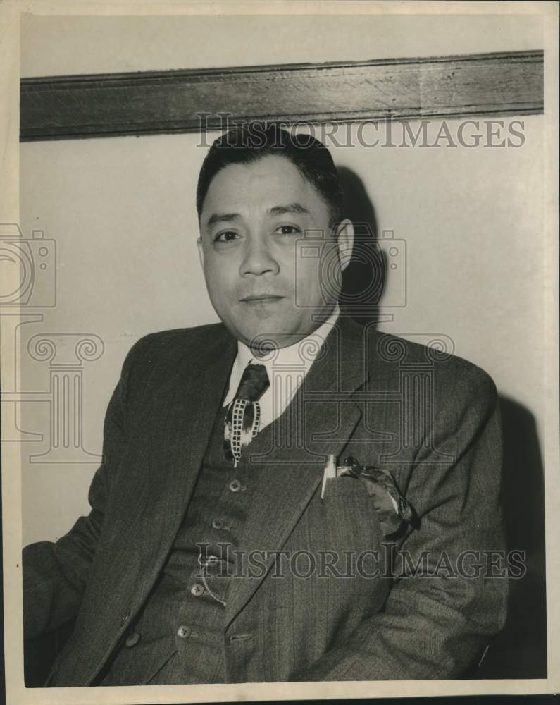 1949 Press Photo Congressman Jose T. Nueno of the Philippines- Historic Images