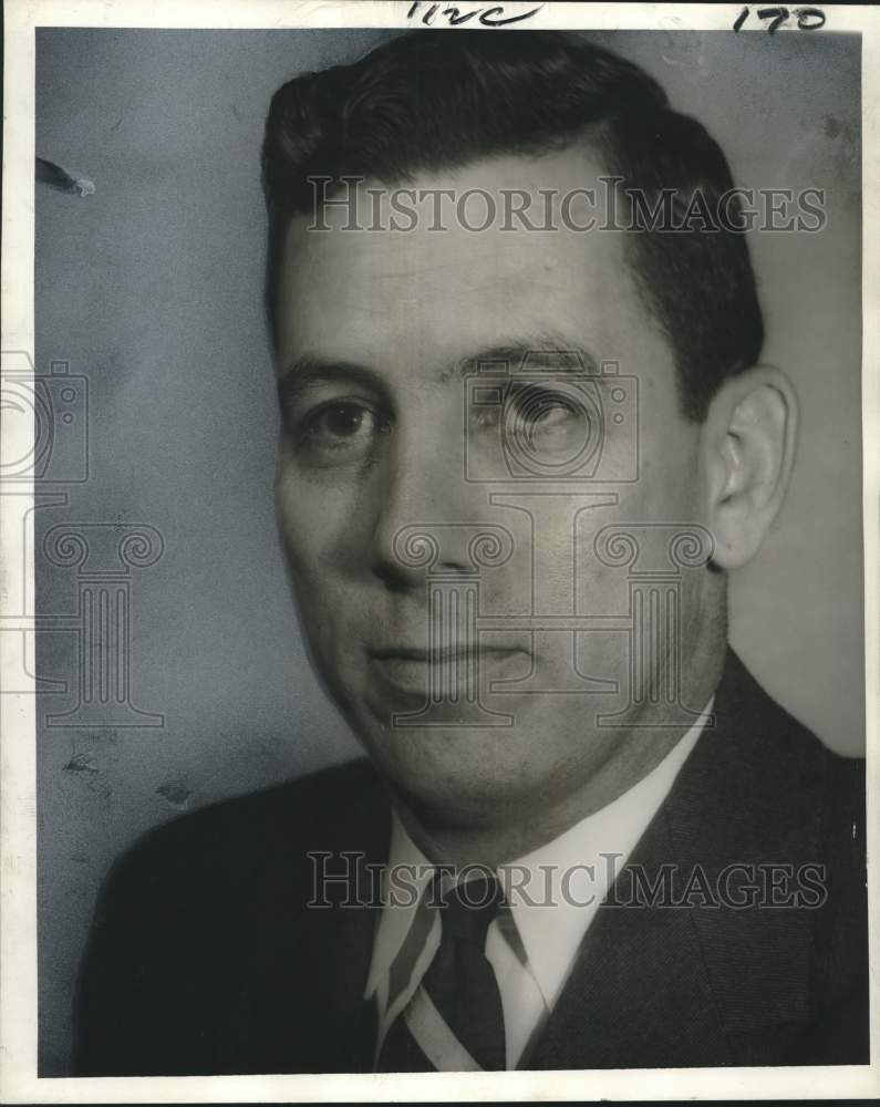 1955 Press Photo A.J. Nugon Jr., General Chairman, 1956 March of Dimes Campaign