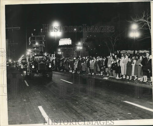 1960 Press Photo New Orleans Public Service Maintenance Truck, Adonis Parade