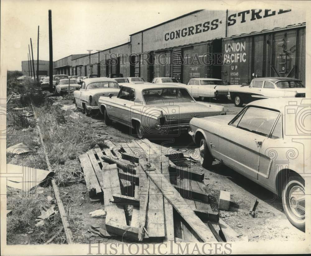 1969 Press Photo Congress Street Wharf along New Orleans Public Belt Railroad- Historic Images