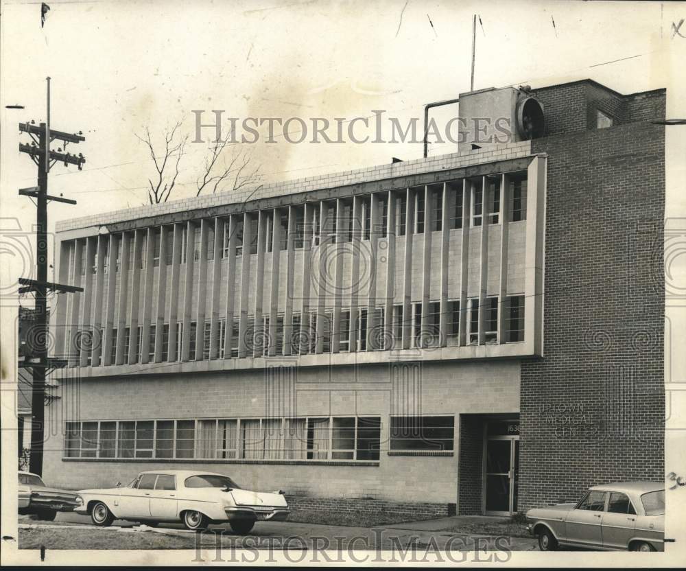 1966 Press Photo New Orleans Speech & Hearing Center building on Toledano