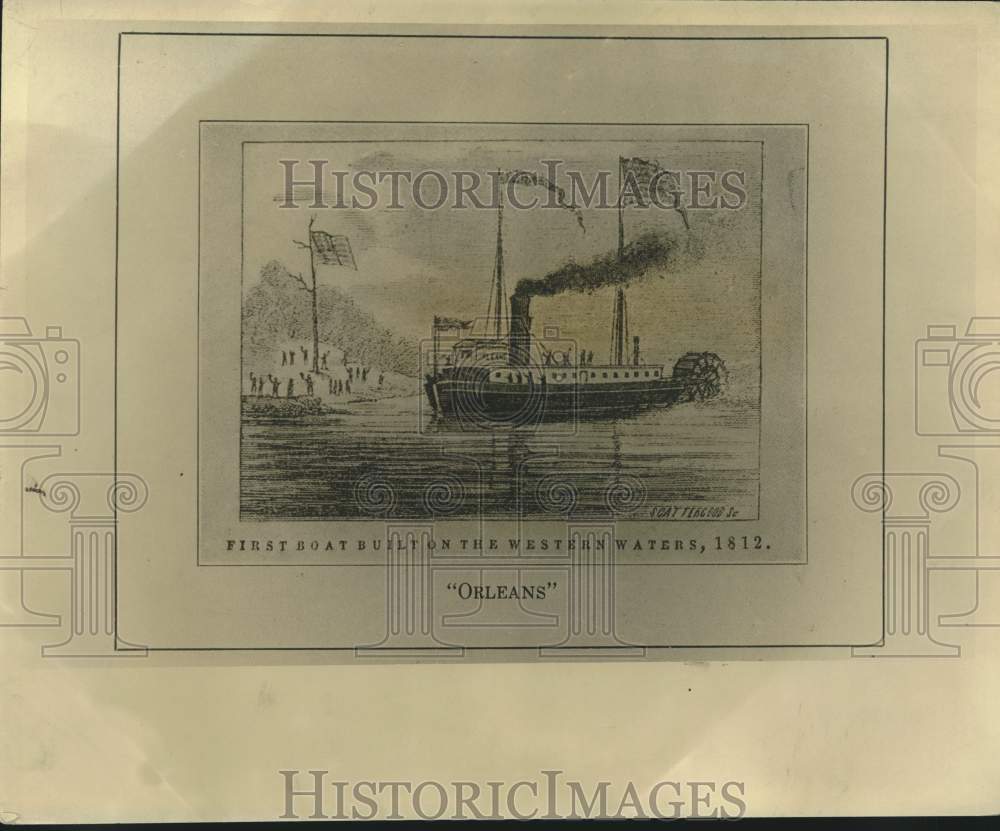 1937 Press Photo The vessel, named the Orleans landed 125 years ago - nob95671