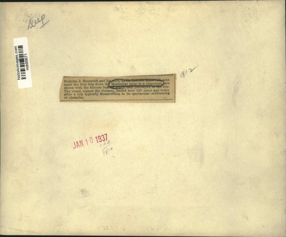 1937 Press Photo The vessel, named the Orleans landed 125 years ago - nob95671