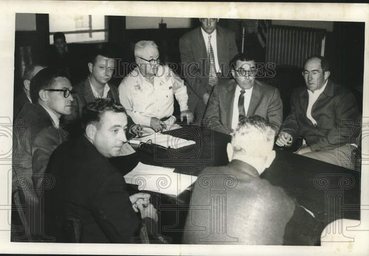 1957 Press Photo Paul Pottharst, Jay Weil, Frank Clancy, Leon Nunez, J. Alwell