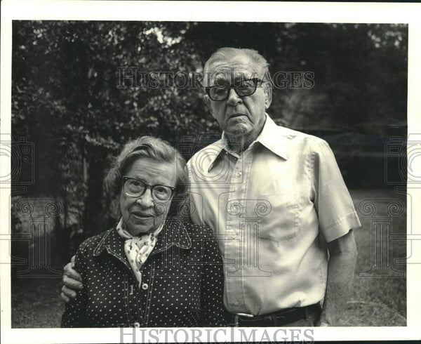 1986 Press Photo Mr. and Mrs. Charles Nutter, former Associated Press ...