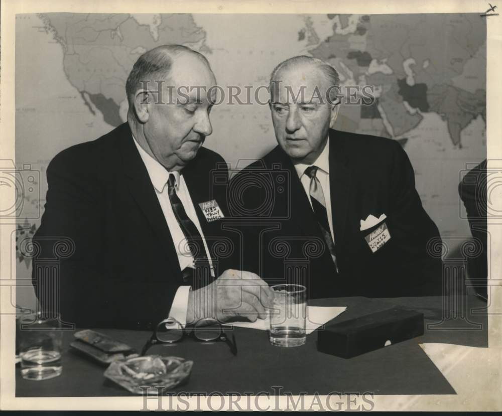 1963 Press Photo Speakers at conference in land sales by Better Business Bureau- Historic Images