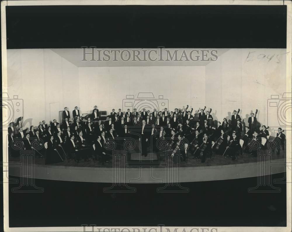 1951 Press Photo New Orleans Symphony Orchestra conducted by Massimo Freccia- Historic Images