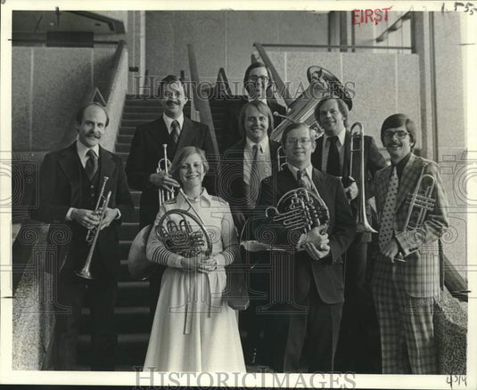 1976 Press Photo The New Orleans Symphony Brass Ensemble- Historic Images