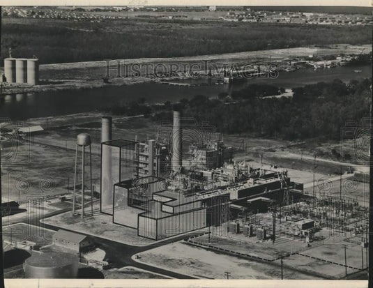 1953 Press Photo Aerial view of New Orleans Public Service's A.B. Paterson Plant- Historic Images