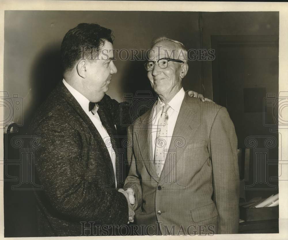 1959 Press Photo James O'Brien and Charles Tobelman at Times-Picayune Office- Historic Images