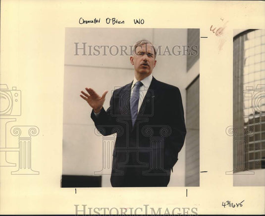 1995 Press Photo Gregory O'Brien, University of New Orleans Chancellor- Historic Images