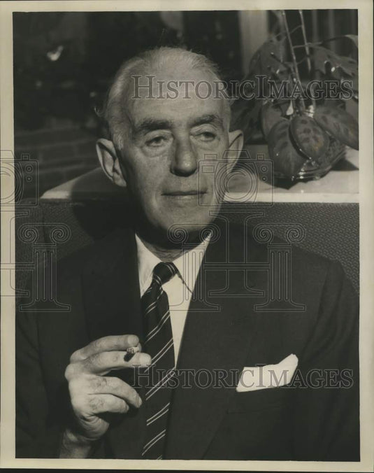 1959 Press Photo Sir John Mott-Bower, Former Metro London Police Commissioner