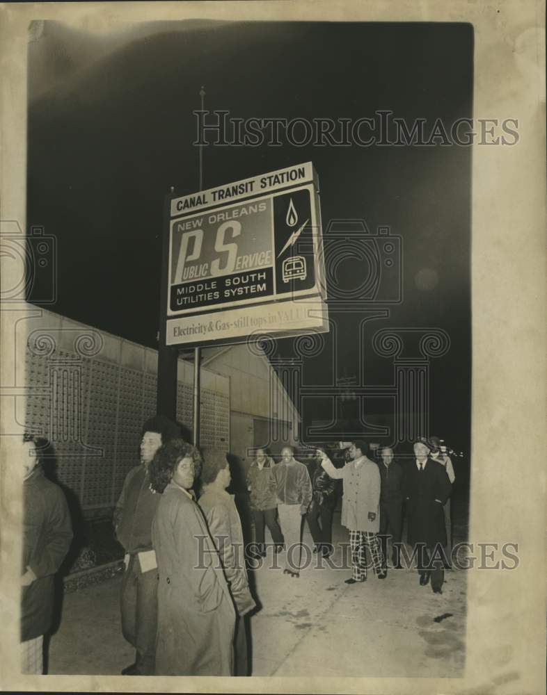 1974 Press Photo Central Transit Station, Canal Street, New Orleans- Historic Images