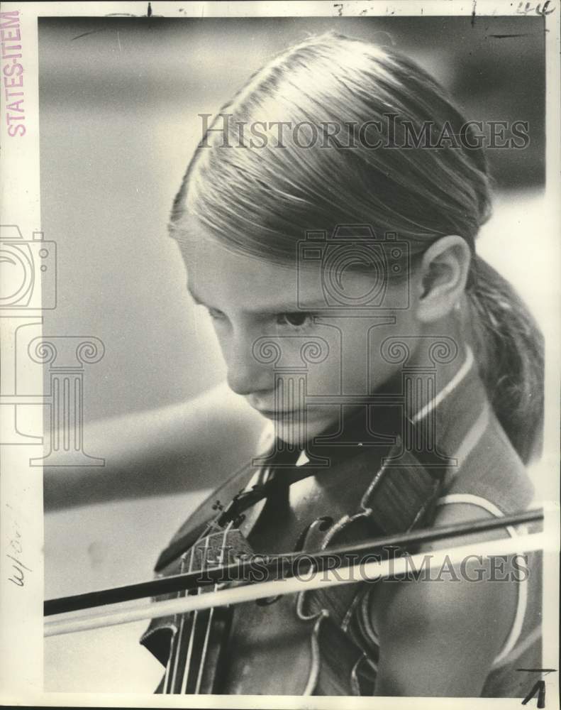 1971 Press Photo Julie Jones, New Orleans Philharmonic Youth Training Orchestra- Historic Images