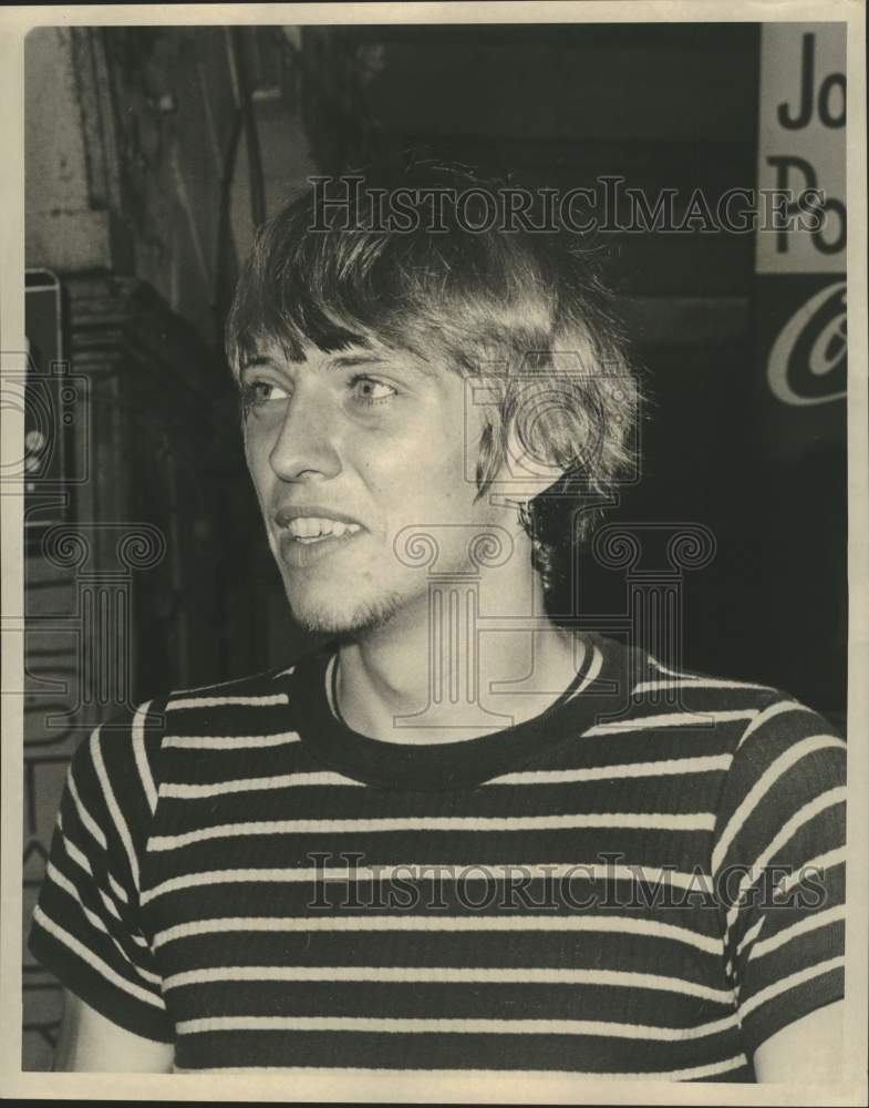 1967 Press Photo A hippy visits New Orleans- Historic Images