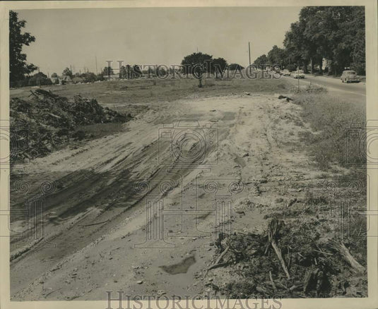1964 Press Photo View of Pontchartrain Expressway "Old" New Basin Canal- Historic Images