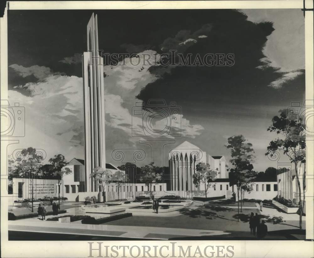 1968 Press Photo National Presbyterian Church and Center in Washington D.C.