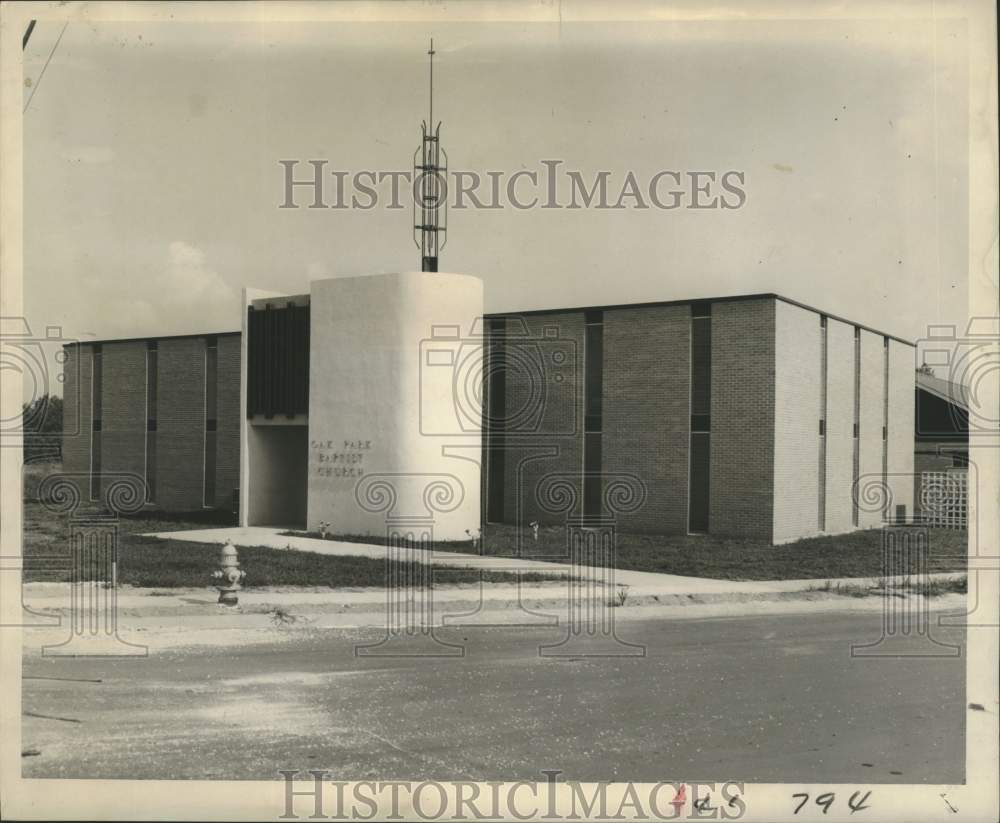 1959 Press Photo Oak Park Baptist church physical plant in Algiers - nob97279- Historic Images