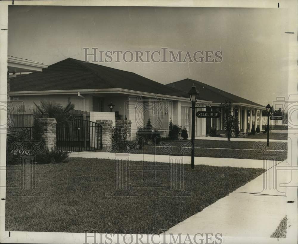 1966 Press Photo Initial models of the Nouveau Carre in East Jefferson- Historic Images