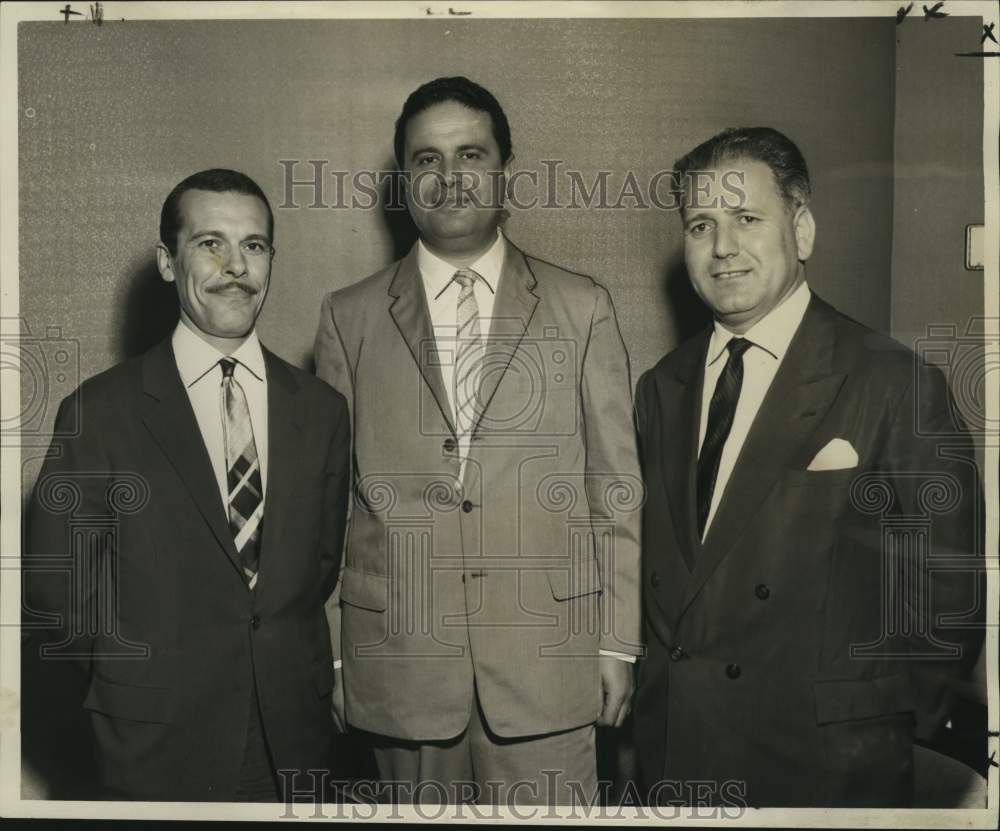 1961 Press Photo Tunisia&#39;s Interior Ministry officials visit New Orleans