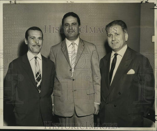 1961 Press Photo Tunisia's Interior Ministry officials visit New Orleans